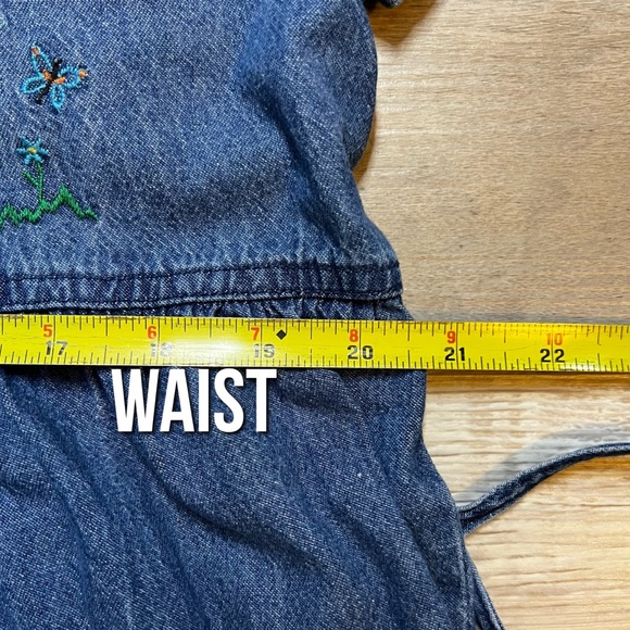 vintage Bobbie Brooks : denim embroidered maxi dress - Picture 13 of 14